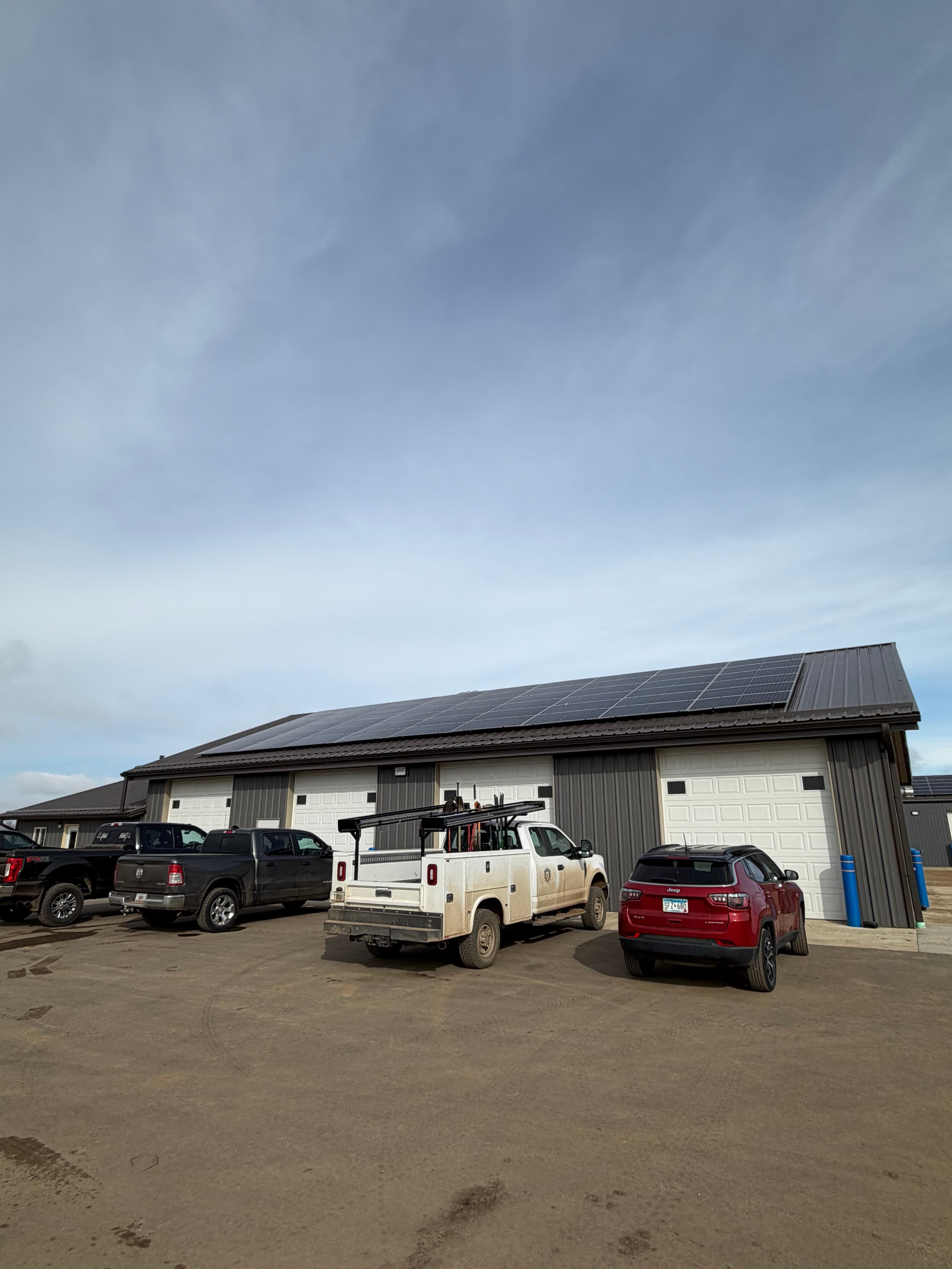 South rooftop solar array at the Buffalo Campus